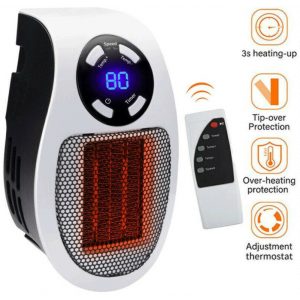 500W 220V Steckdosen Heizlüfter Mini Heizung | Elektroheizer | Heizgerät