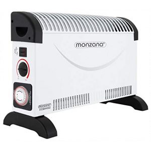 Deuba monzana Konvektor Elektroheizer 2000 W Frostwächter inkl. 24 Std. Timer 3 Heizstufen elektrisch Thermostat Heizer Heizung