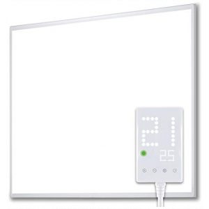 Heidenfeld Infrarotheizung HF-HP100 / 100-1 / 106 / 110 / 130 / Weiß - 300 - 1200 Watt - inkl. Thermostat - 10 Jahre Garantie - Deutsche Qualitätsmarke - TÜV GS (HF-HP100-3 300 Watt)