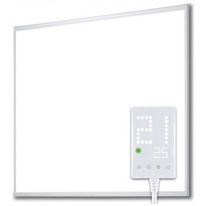 Heidenfeld Infrarotheizung HF-HP100 / 100-1 / 106 / 110 / 130 / Weiß - 300 - 1200 Watt - inkl. Thermostat - 10 Jahre Garantie - Deutsche Qualitätsmarke - TÜV GS (HF-HP100-3 400 Watt)
