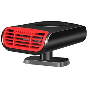 ihreesy Auto Scheibenenteiser Heizlüfter 12V 150W Auto Heizung Wärmer Demister Entfeuchter Windschutzscheibe Kühlventilator Tragbar Entfroster Einstecken in Zigarettenanzünder mit Luftfilterung