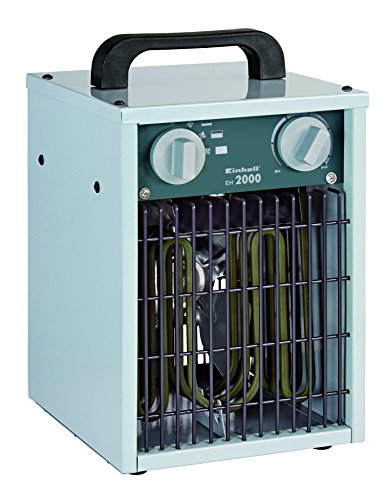 Einhell Elektro-Heizer EH 2000 (Axiallüfter bis 2000 Watt, stufenlos einstellbarer Thermostatregler, 3 Heizstufen, Überhitzungs- & Spritzwasserschutz)